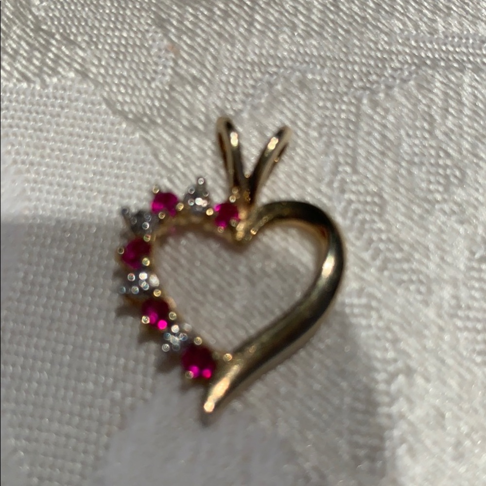 Diamond and Ruby Pendant